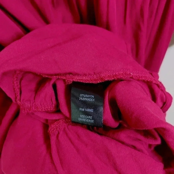 Torrid Wine Challis Tier Skater  Dress - Picture 9 of 12